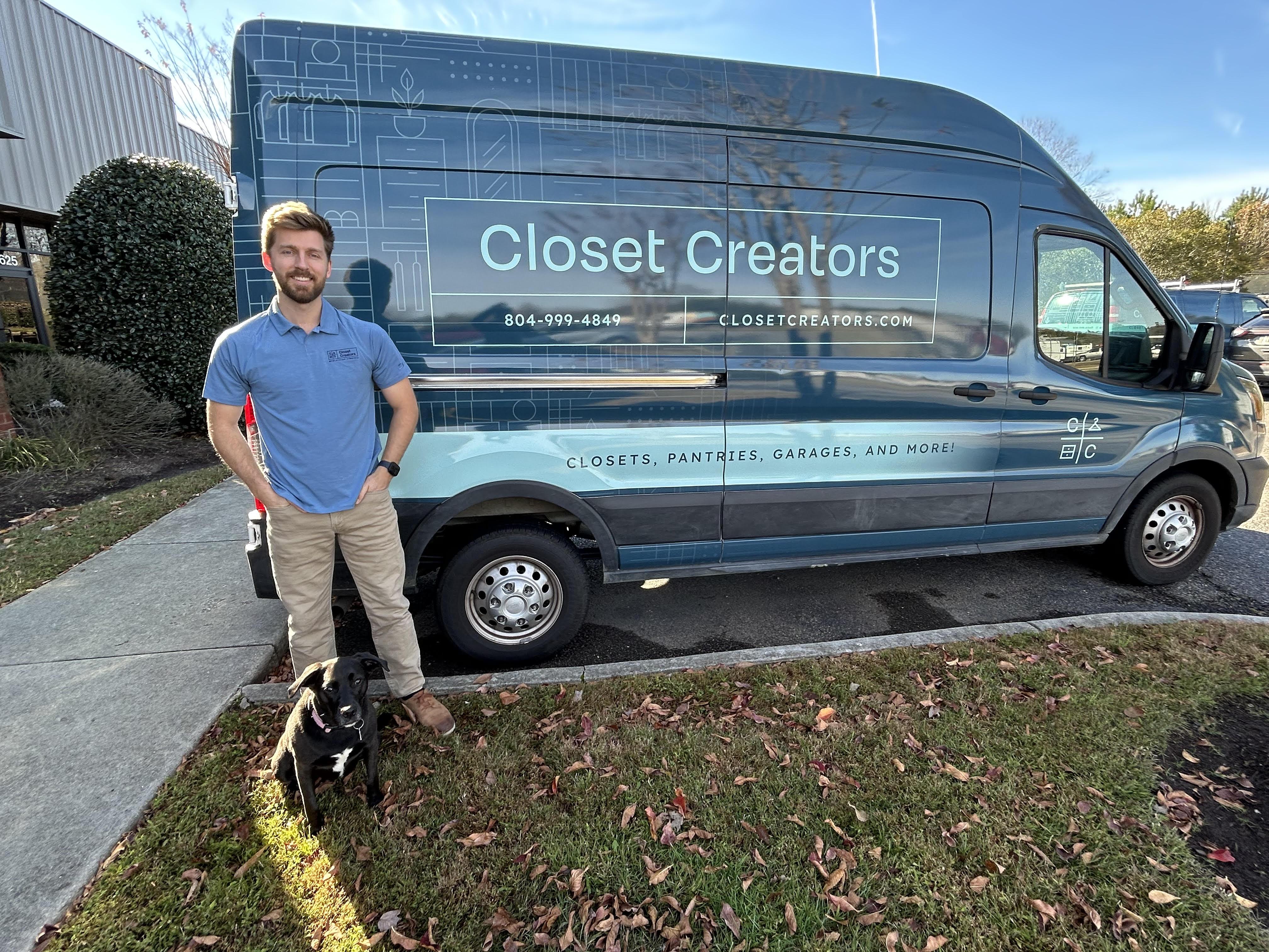 Custom Closet Company Van in Richmond, VA - On-Site Service for Custom Closets and Organization Solutions